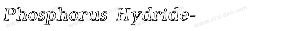 Phosphorus Hydride字体转换